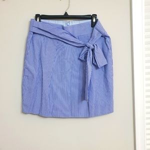 J.Crew Striped Skirt with Tie Waist